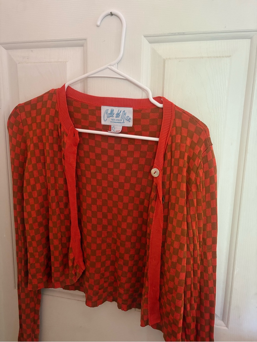 Calle Del Mar checkered sweater